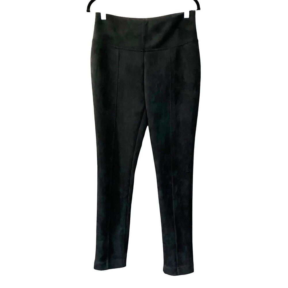 Andrew Marc high rise velvet texture pull on skinny pants